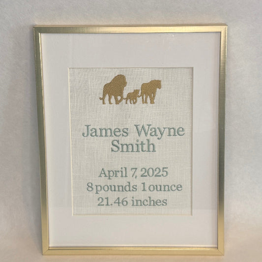 Lion Birth Announcement