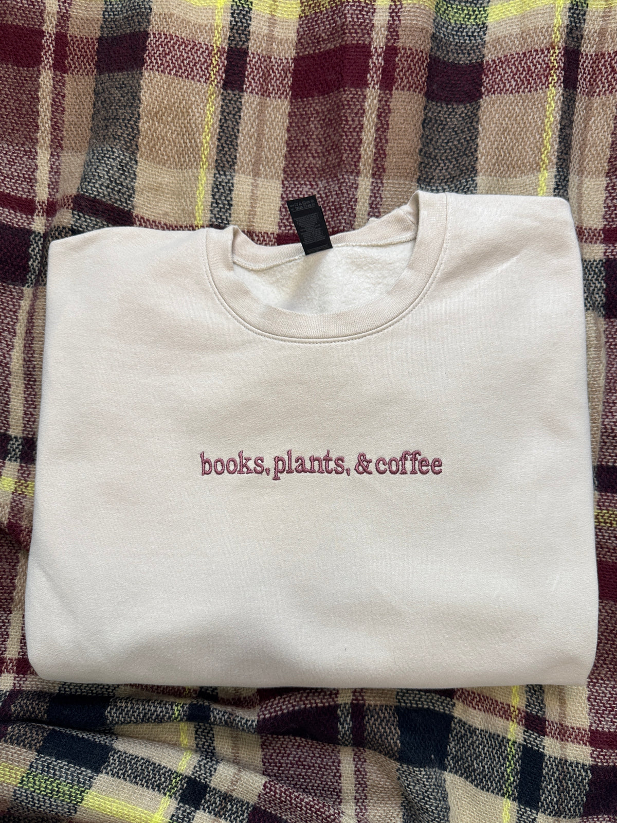 Books, Plants, and Coffee Sweatshirt